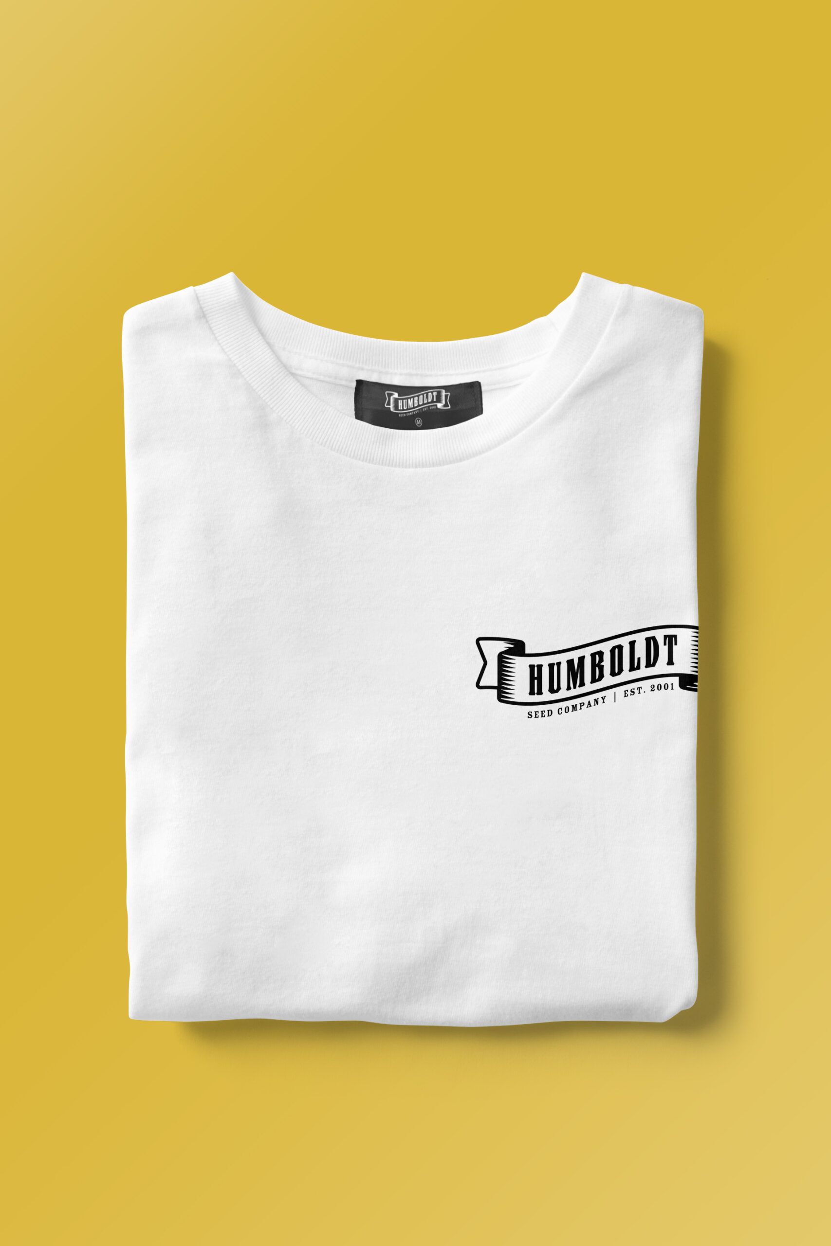 Chicken n' Wafflez humboldt seed company eu shirt folded